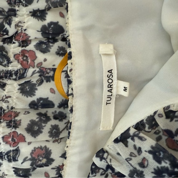 Tularosa Gloria Mini Dress Malibu Floral Revolve Size Medium Romantic Tiered - Picture 8 of 12